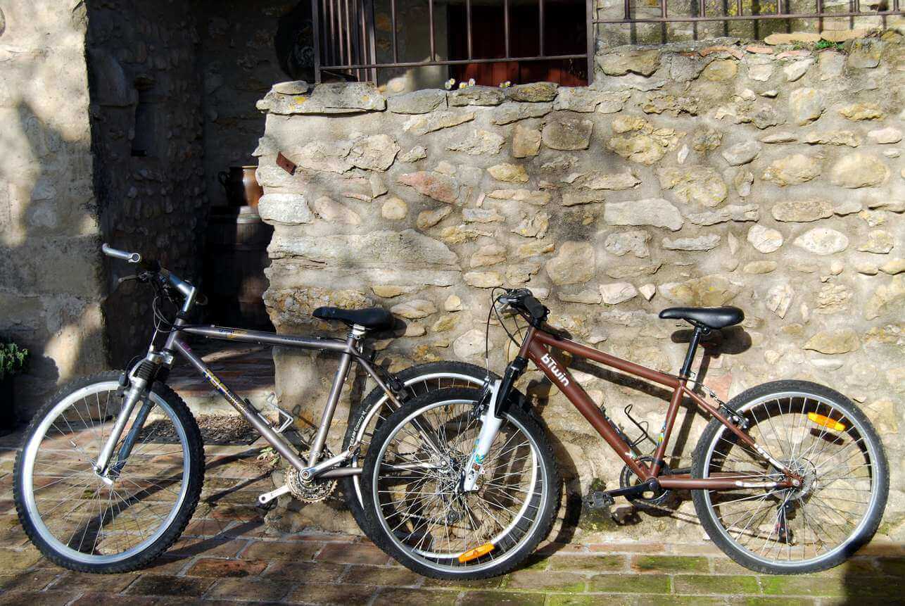 The mountain bikes of the cottage